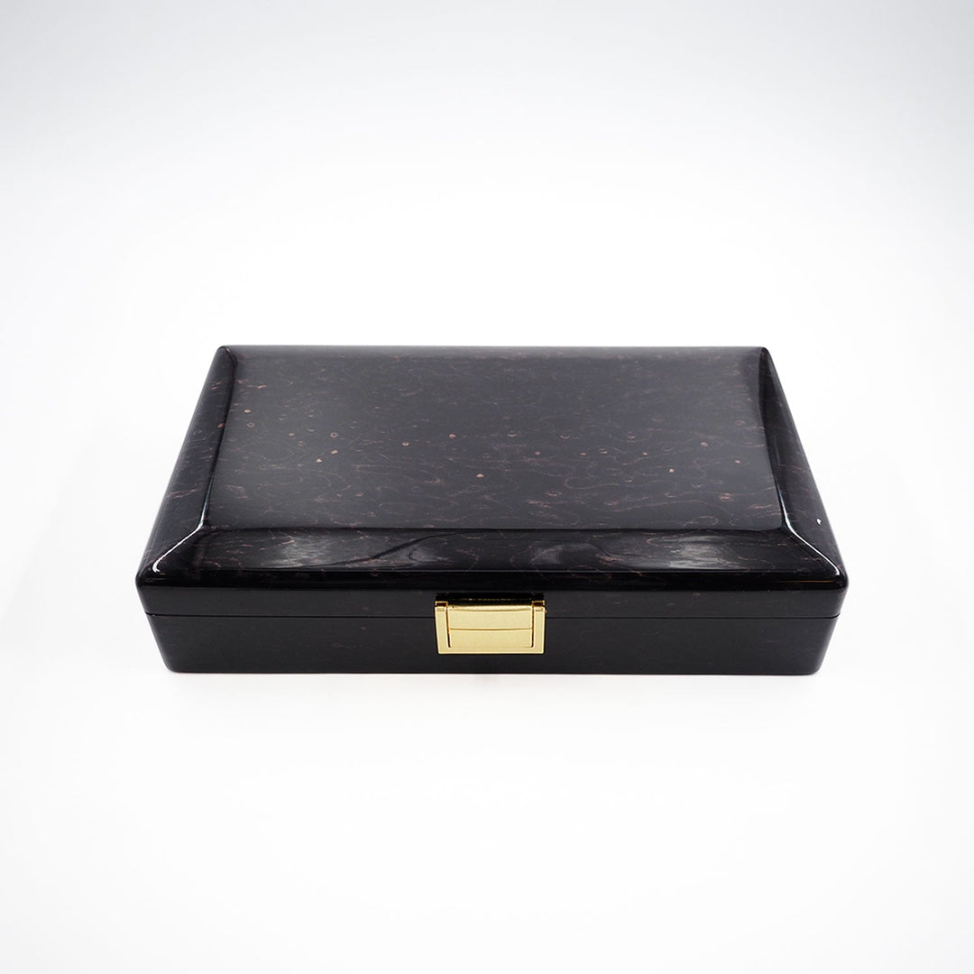 Select Series Ebony Pattern Wooden Tasbeeh Box - WATD440