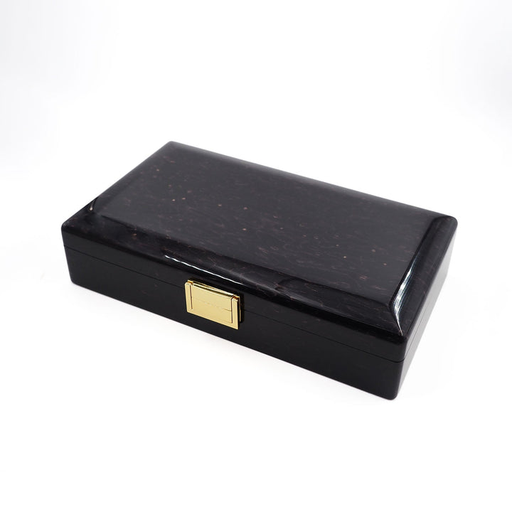 Select Series Ebony Pattern Wooden Tasbeeh Box - WATD440