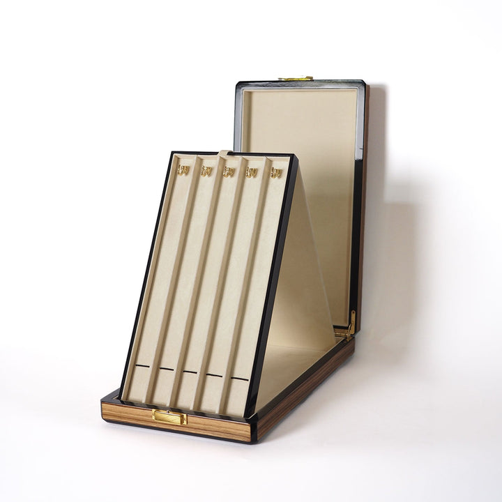 Prestige Series Oak Pattern Wooden Tasbeeh Box - WATD442