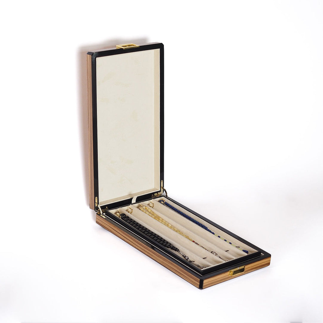 Prestige Series Oak Pattern Wooden Tasbeeh Box - WATD442