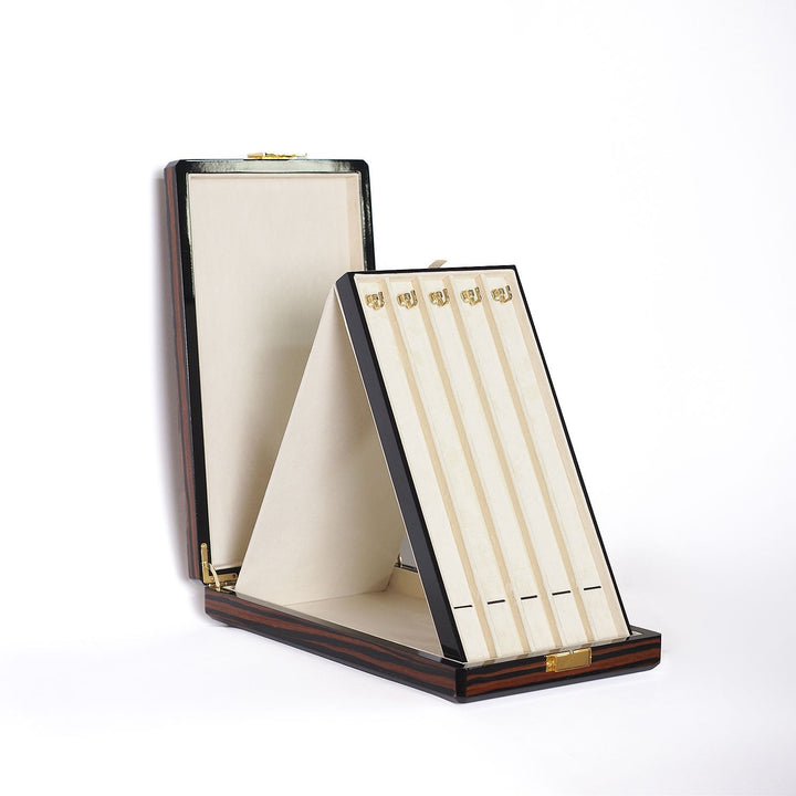 Prestige Series Red Pattern Wooden Tasbeeh Box - WATD443