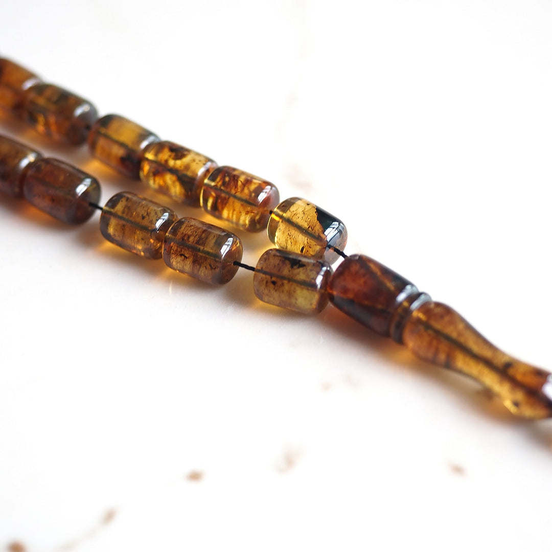 Mastercrafted Natural Amber Capsule Cut Tasbeeh – WATD513