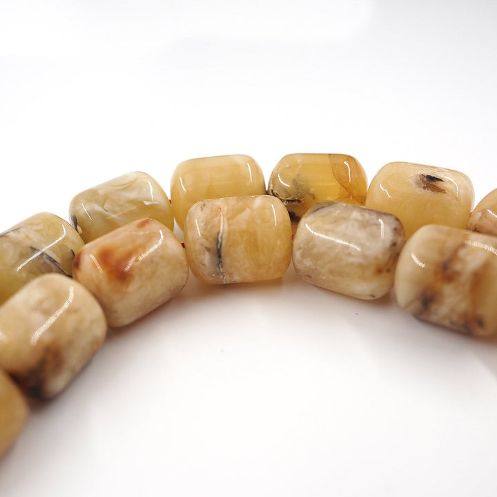 Mascot Size Capsule Cut Natural Amber Tasbeeh with Premium Gift Box – WATD526