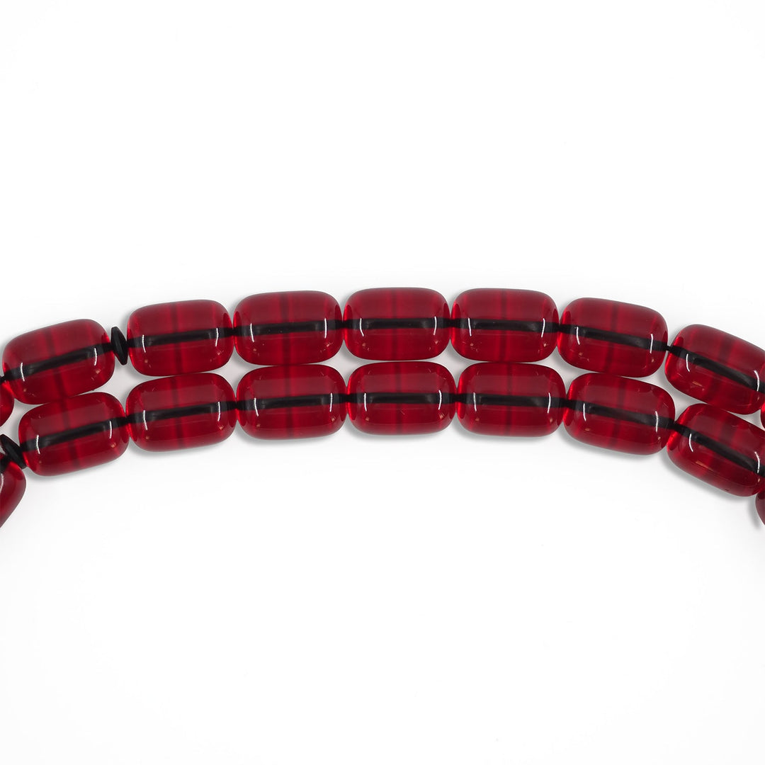 Capsule Cut Fire Amber Tasbeeh – WATD564