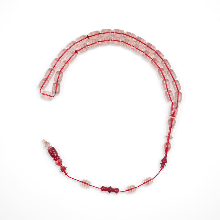 Capsule Cut Fire Amber Tasbeeh – WATD569
