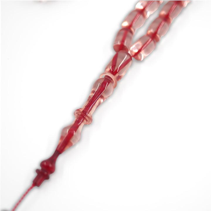 Capsule Cut Fire Amber Tasbeeh – WATD569