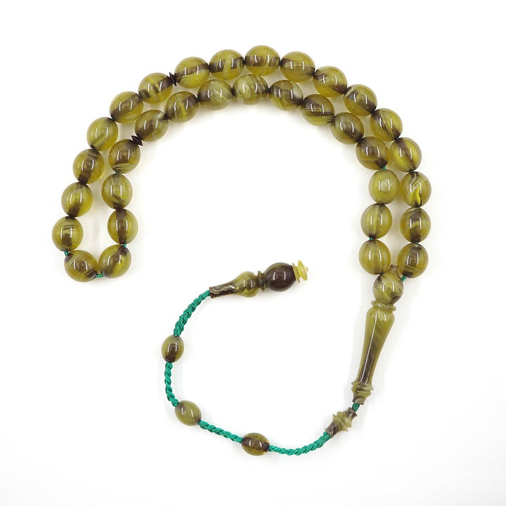 Ottoman Style Pressed Amber Tasbeeh - WATD577