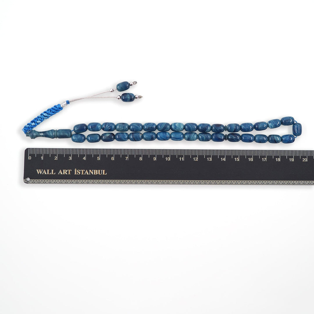 Macrame Braided Capsule Cut Catalin Tasbeeh - WATD580