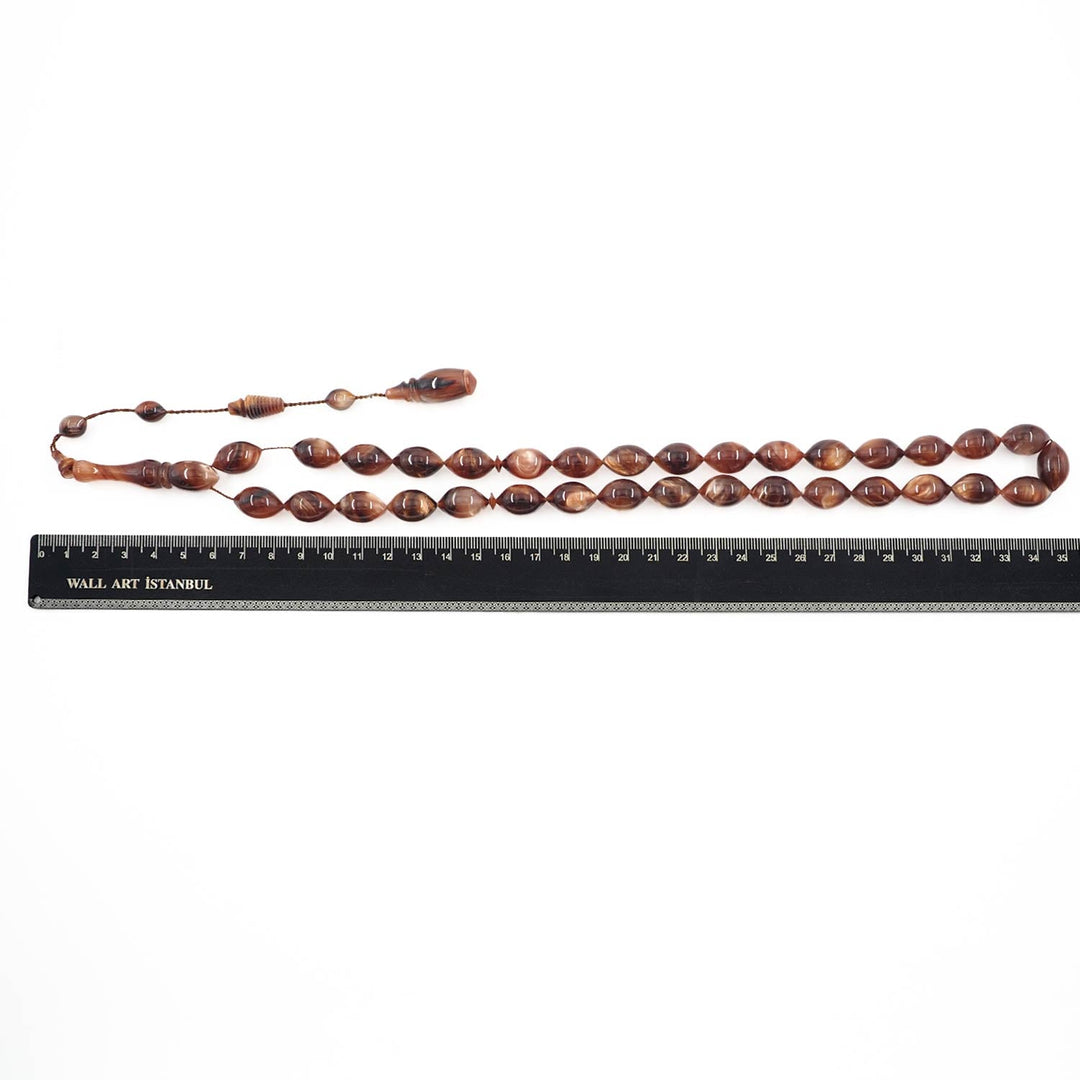 Master-Crafted German Bakelite Oval-Cut Tasbeeh – WATD602