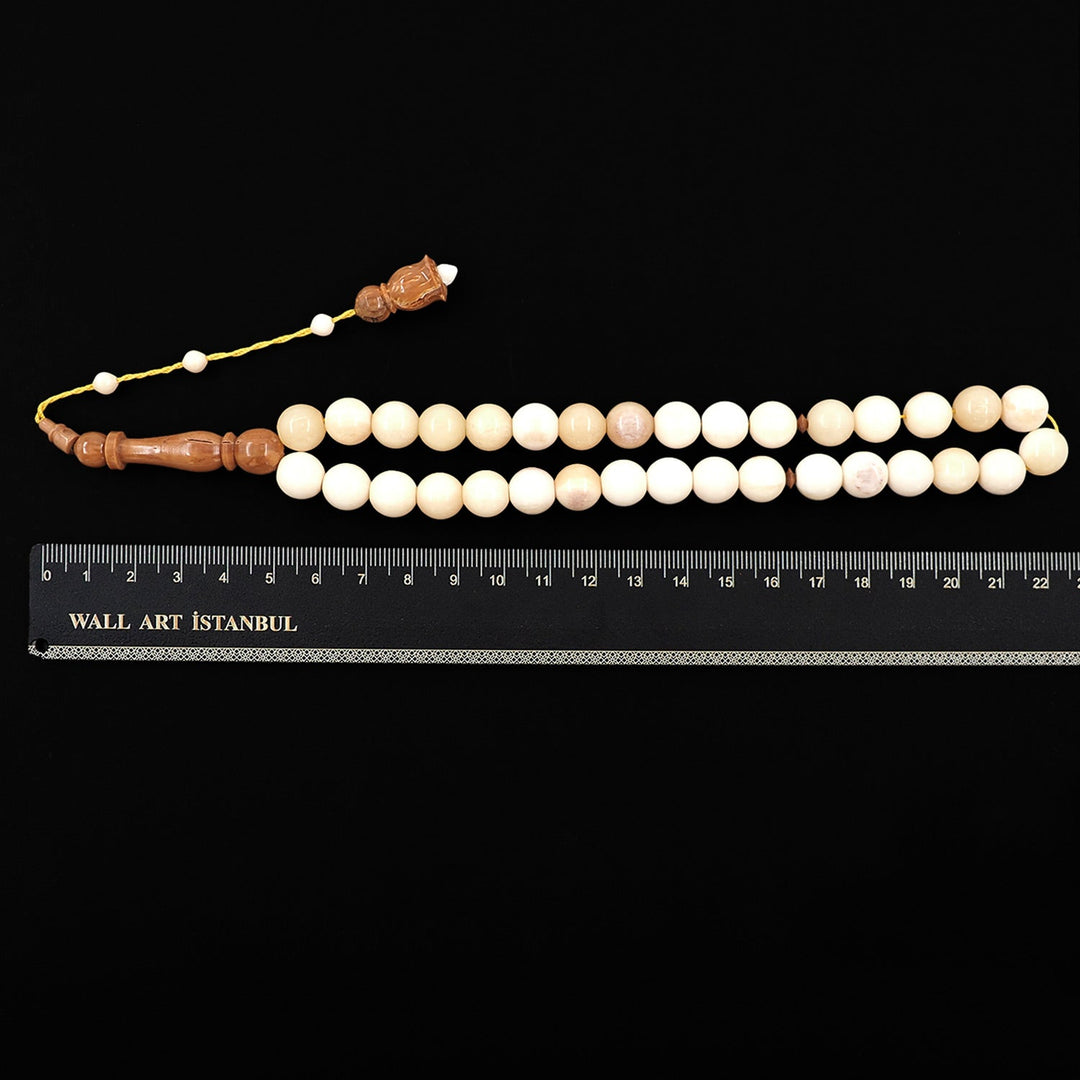 Sphere Cut Camel Bone Tasbeeh with Kuka Combination Imam Bead - WATD608
