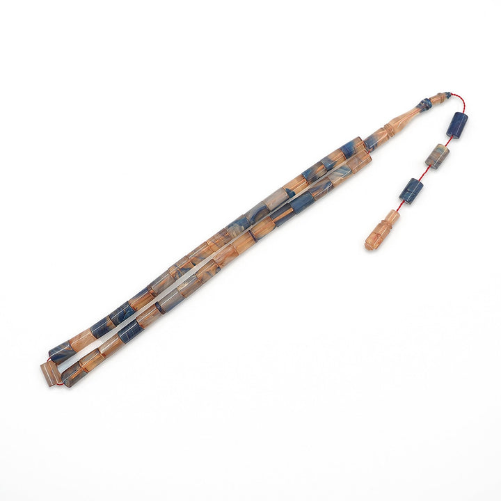 Cut-Style Pressed Amber Tasbeeh - WATD609