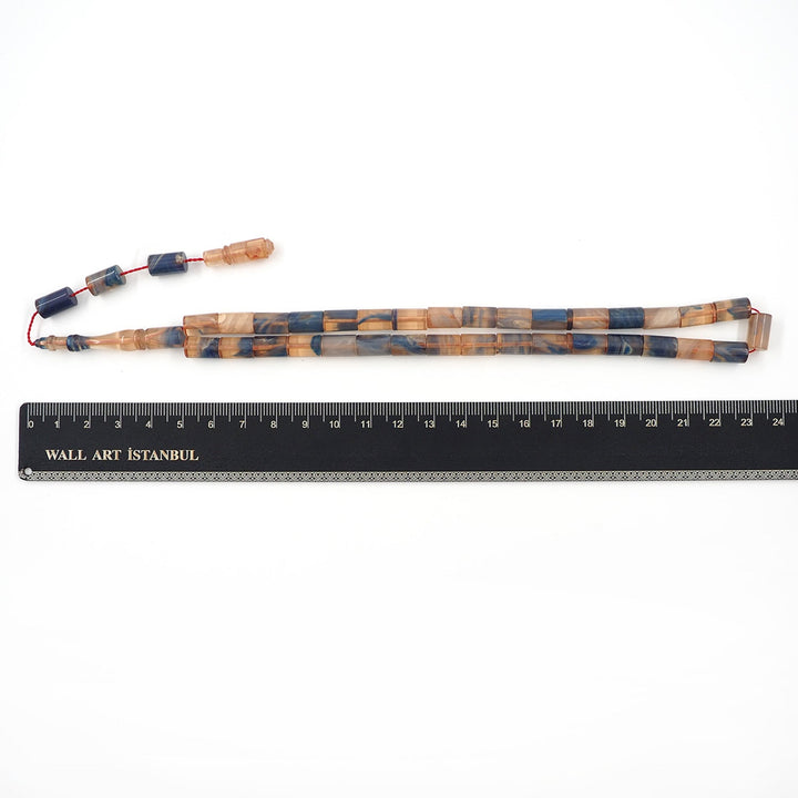 Cut-Style Pressed Amber Tasbeeh - WATD609