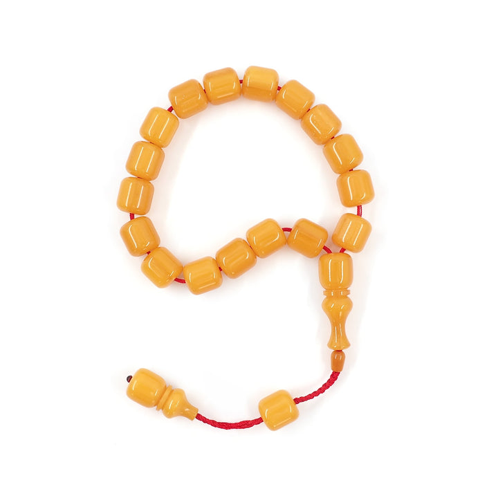 Rod Material Mascot Size Pressed Amber Tasbeeh - WATD646
