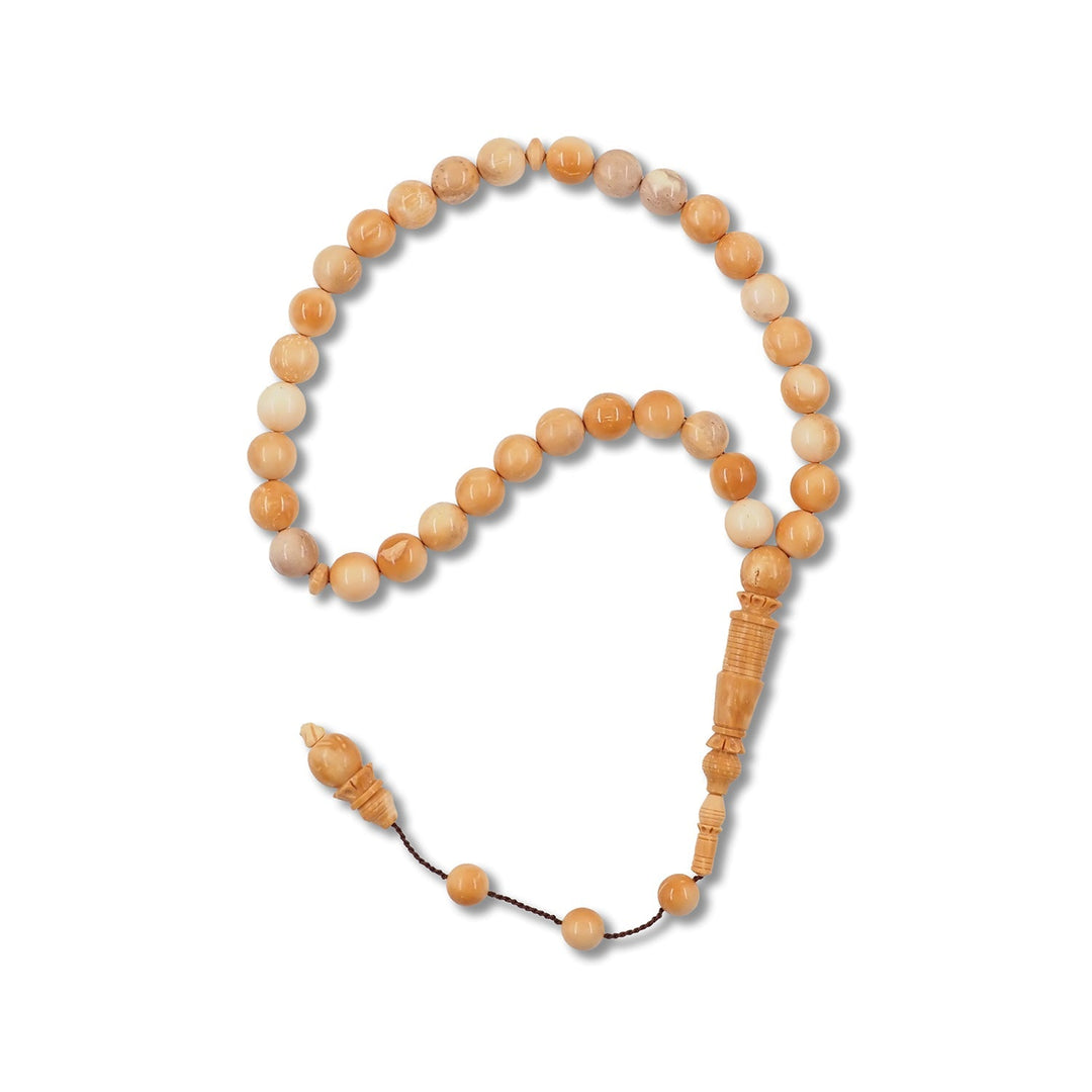 Saray Kuka Wood Tasbeeh with Nakkash Imam Bead and Sphere Cut - WATD656