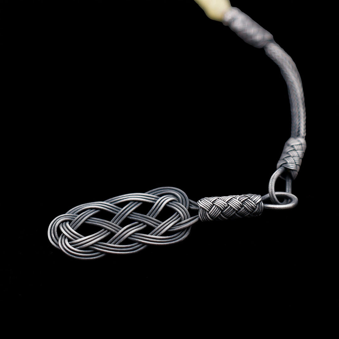 Premium Natural Baltic Amber Capsule Cut Silver Tassel Tasbeeh - WATD667