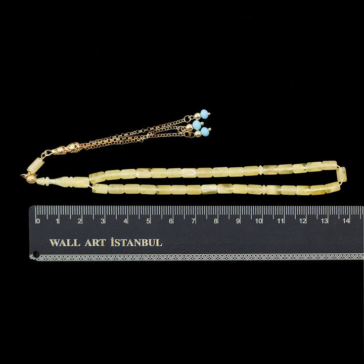 Mini Size Amber Tasbeeh with Silver Tassel – WATD674