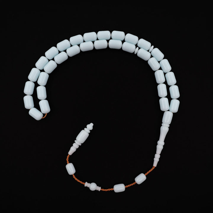 Expertly Handcrafted Capsule-Cut Marble Composite Tasbeeh – WATD738