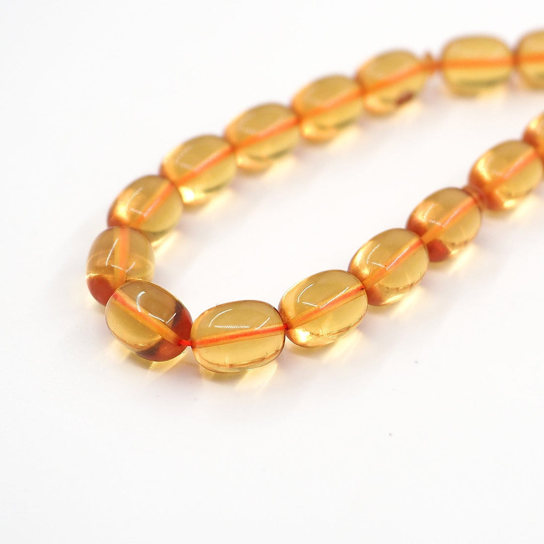 Expertly Handcrafted System-Style Capsule-Cut Zar Amber Tasbeeh – WATD742