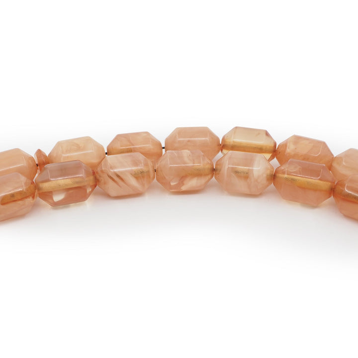 Expertly Handcrafted Marbled Capsule-Cut Pressed Amber Tasbeeh with Alpaca Tassel – WATD756