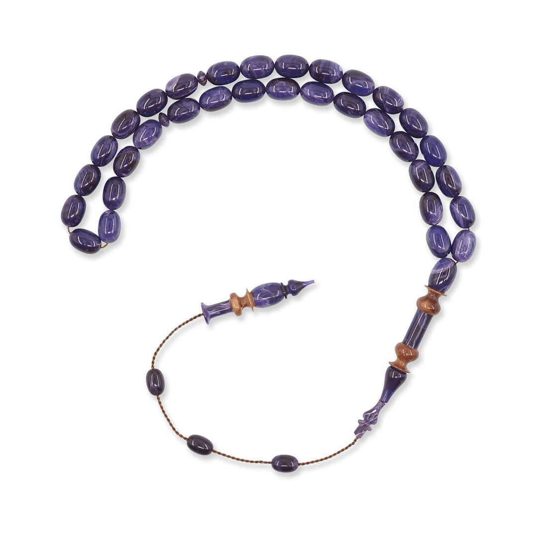 Egg-Cut Catalin Tasbeeh with Kuka-Accented Imame - WATD787