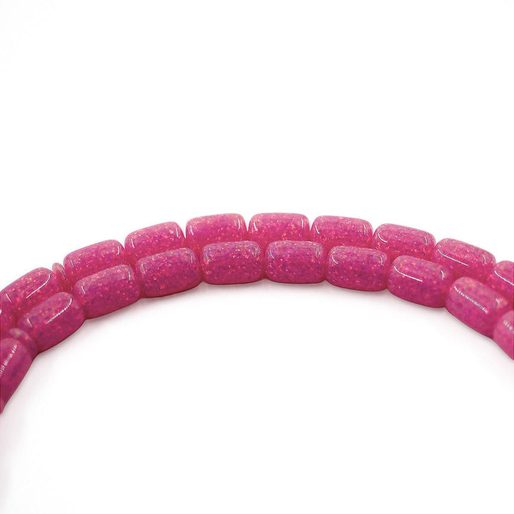 Masterfully Crafted Glittered Opal Capsule-Cut Tasbeeh - WATD813