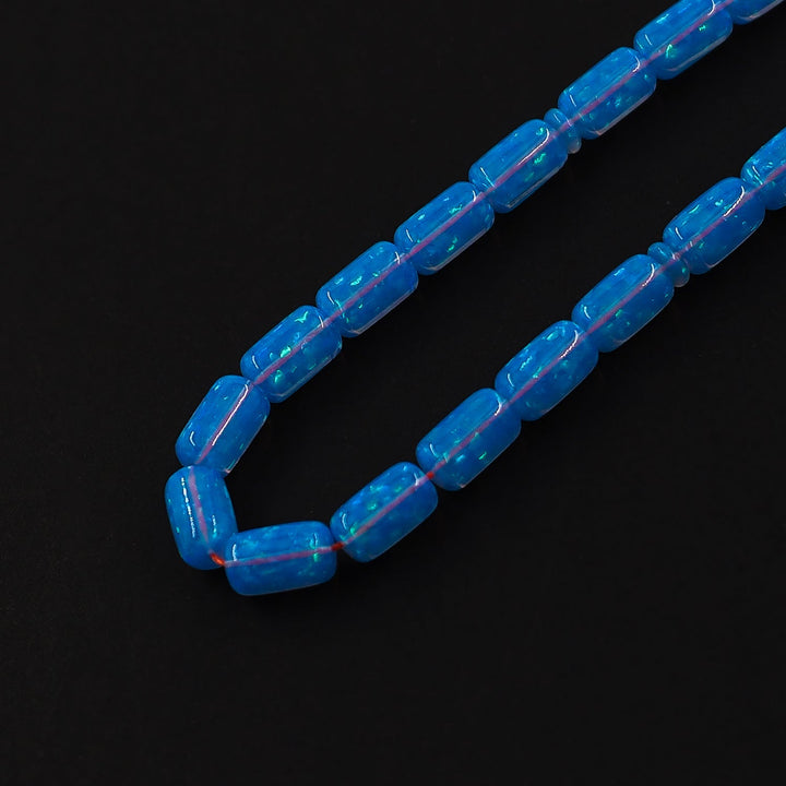 Masterfully Crafted Glittered Opal Capsule-Cut Tasbeeh - WATD819
