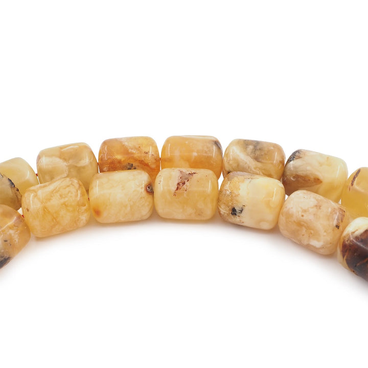 Oversized Capsule-Cut Natural Amber Tasbeeh (Large Size) - WATD832