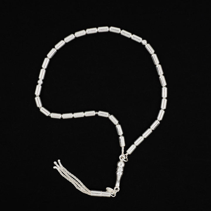 Faceted-Cut 925 Sterling Silver Tasbeeh - WATD857