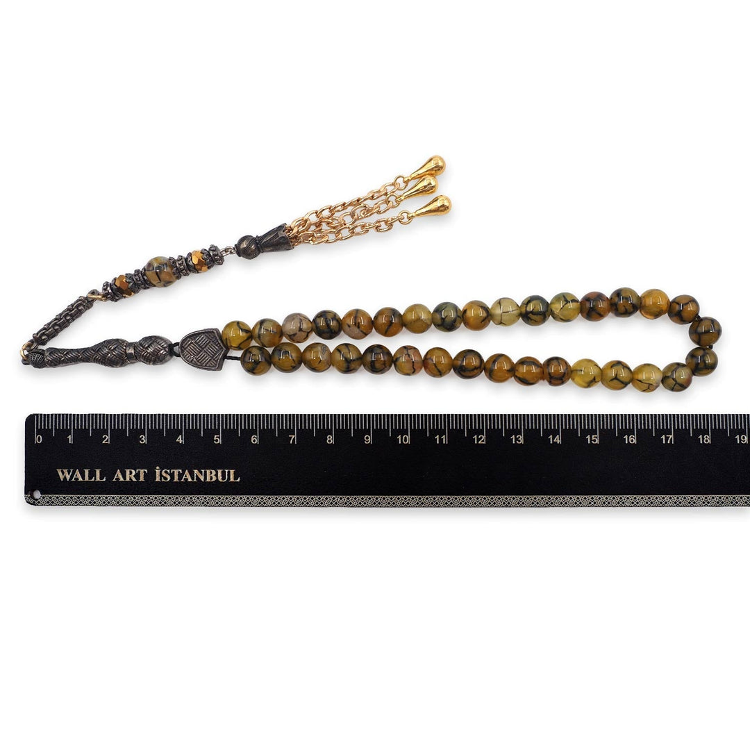 Natural Stone Round-Bead Tasbeeh - WATD898