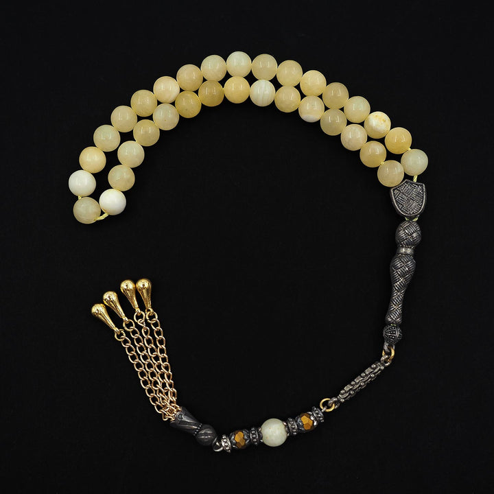 Natural Stone Round-Bead Tasbeeh - WATD901