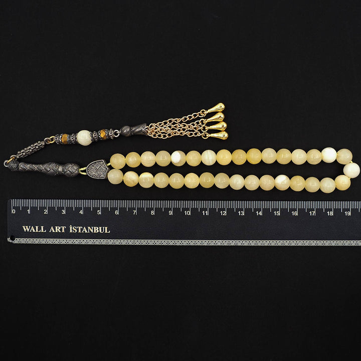 Natural Stone Round-Bead Tasbeeh - WATD901