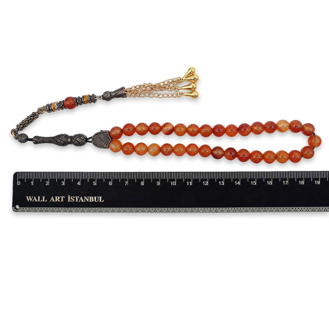 Natural Stone Round-Bead Tasbeeh - WATD908