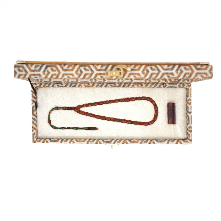 Master-Crafted Pressed Amber Tasbeeh with Special Box - WATD913