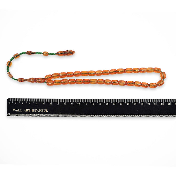 Master-Crafted Pressed Amber Tasbeeh with Special Box - WATD913