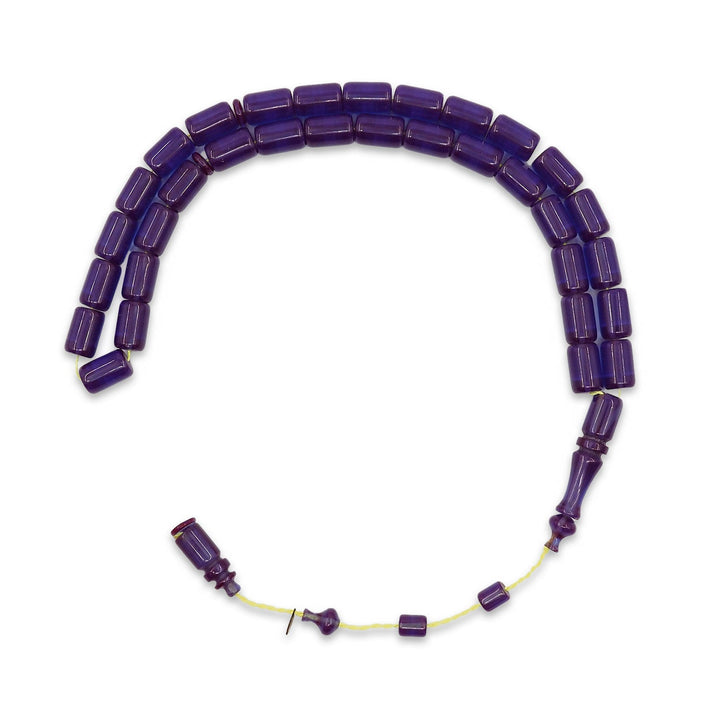 Glittered Pressed Amber Tasbeeh with System Tassel - WATD921