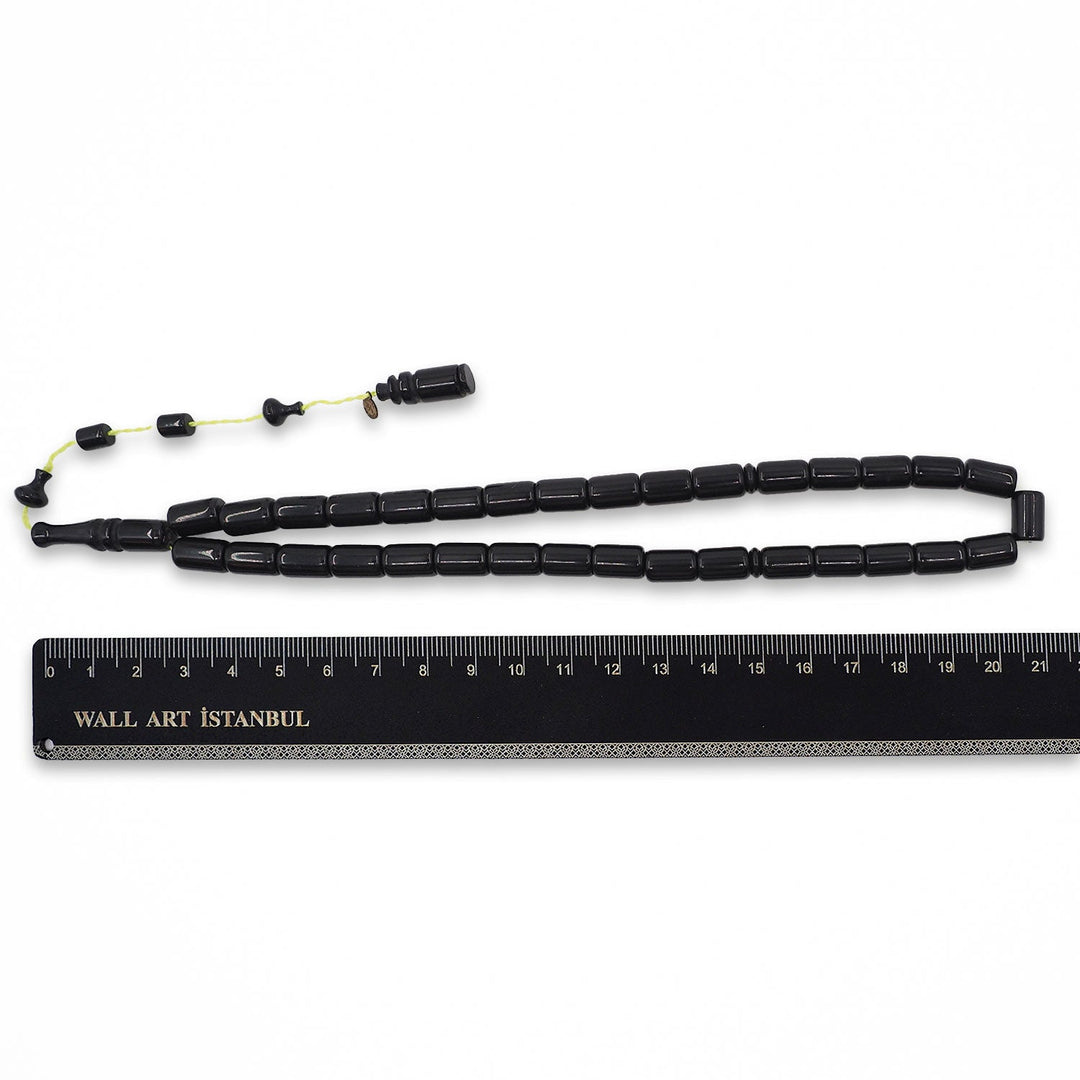 Glittered Pressed Amber Tasbeeh with System Tassel - WATD922