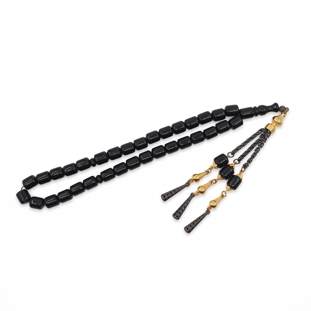 Pressed Amber Tasbeeh with Special Metal Tassel - WATD928