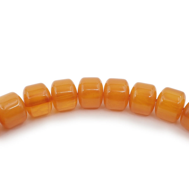 Ottoman-Style Rod Fire Amber Tasbeeh - WATD942
