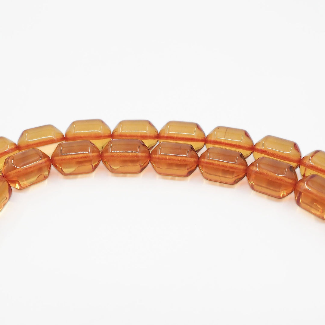 Fire Amber Tasbeeh with Pointed Capsule-Cut Beads - WATD951