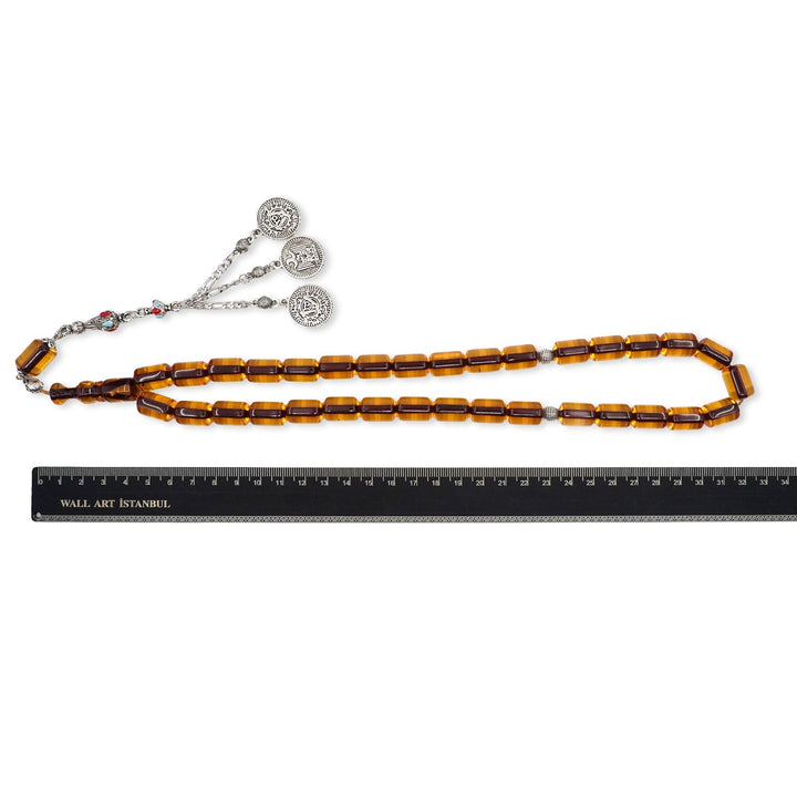 Capsule-Cut Rod Material Tasbeeh with Alpaca Tassel - WATD967