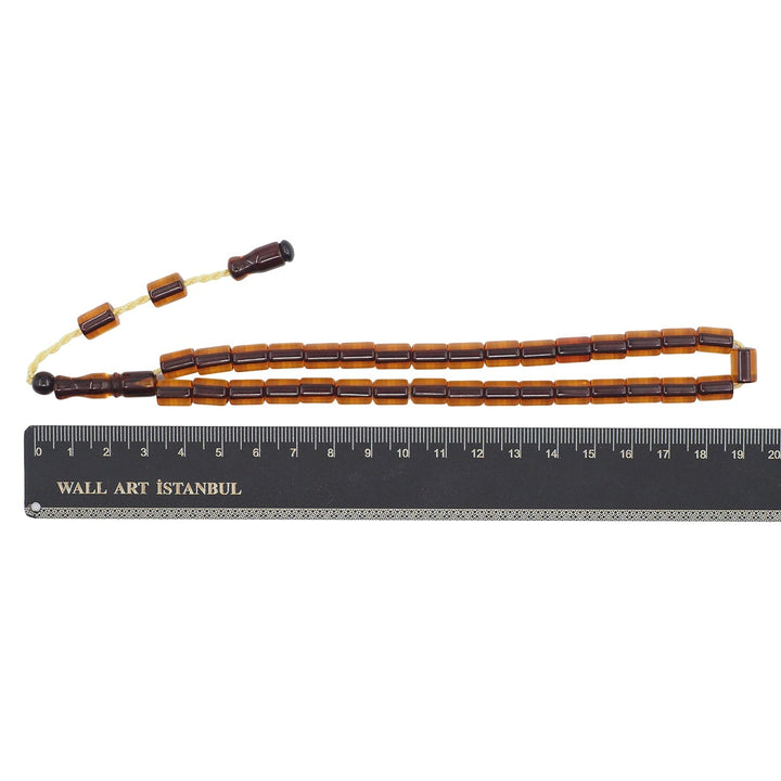 Pressed Amber Rod Material System Tasbeeh - WATD972