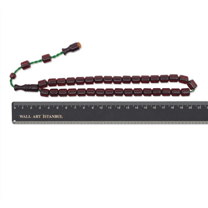 Pressed Amber Rod Material System Tasbeeh - WATD975