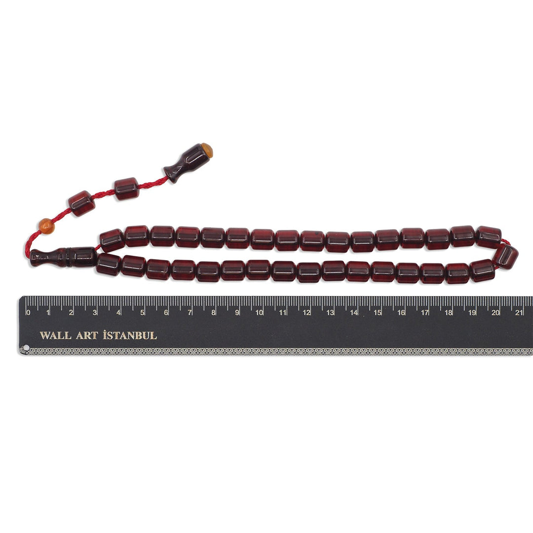 Pressed Amber Rod Material System Tasbeeh - WATD976