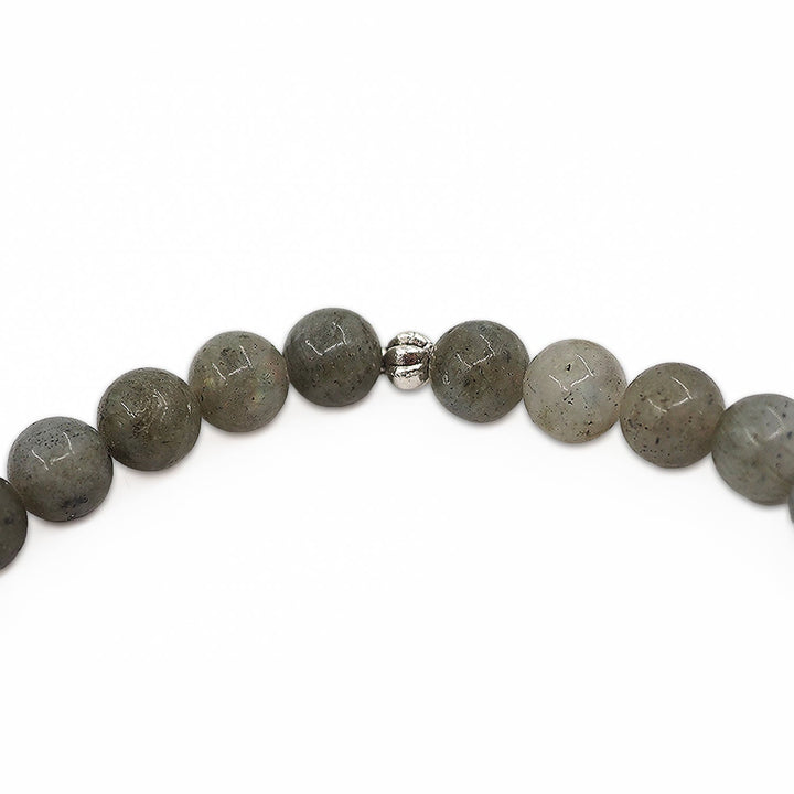 Natural Labradorite Stone Sphere-Cut Tasbeeh - WATD991