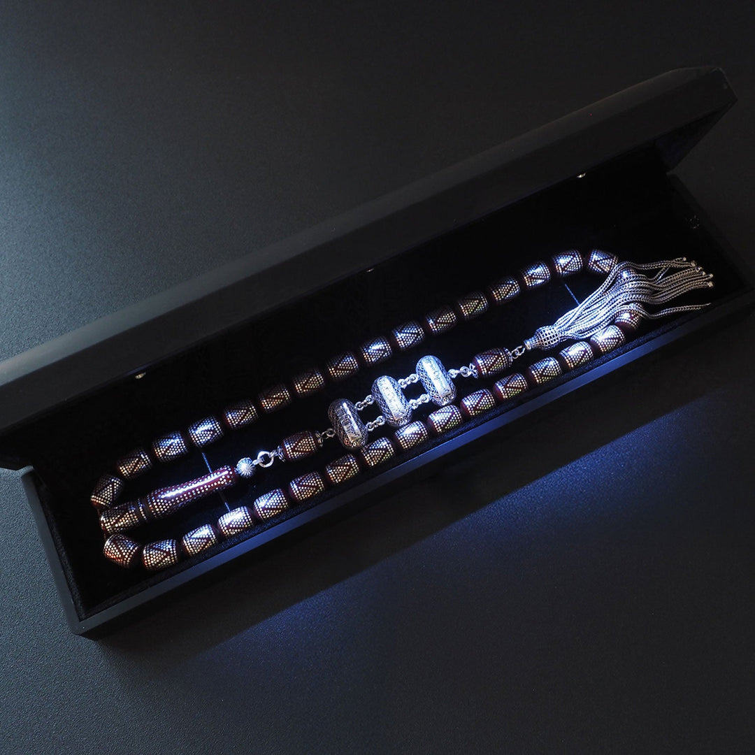 Limited Edition - Kuka Tasbeeh with Pure 1000 Silver Detailing - WATE058