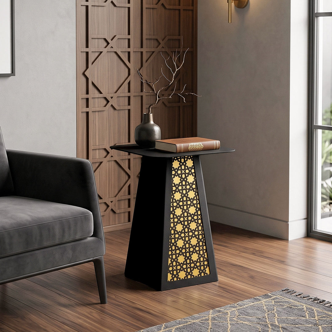 Zamrud M Metal Islamic Side Table - WAMZ007