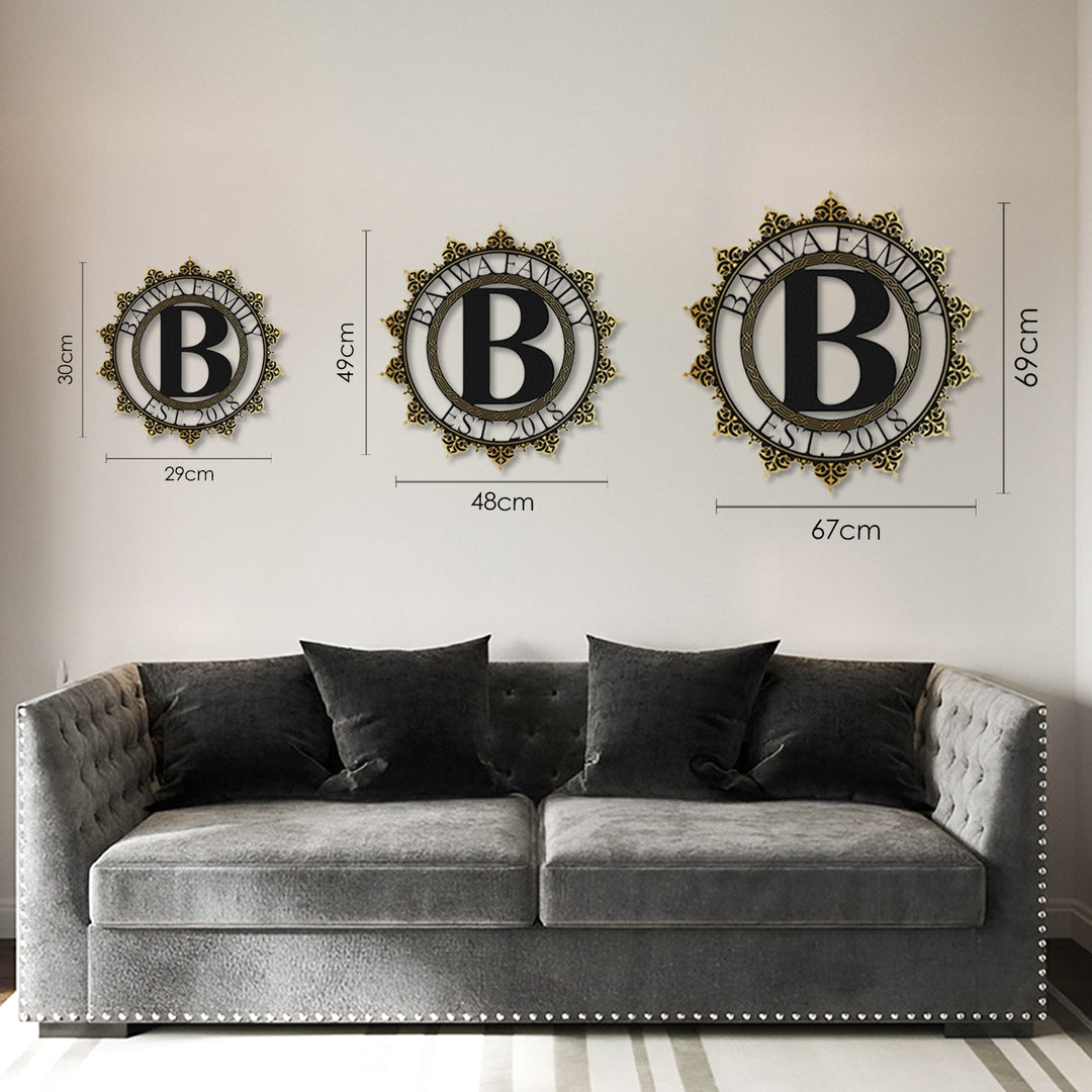 Personalized Islamic Paterned Metal Wall Art – WAM241