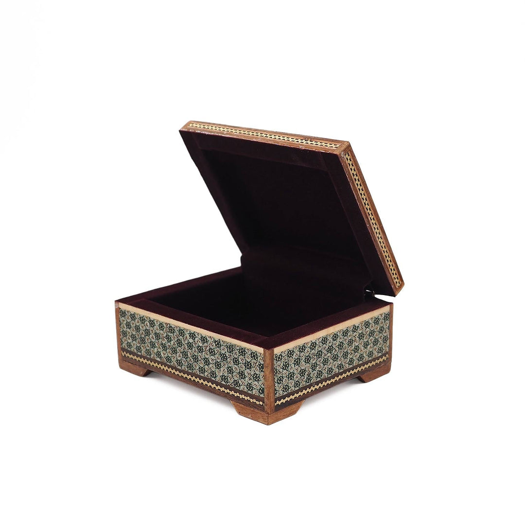 Handcrafted Hatem Inlaid Wooden Decorative Box - WAAH344