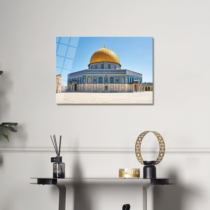 Al Aqsa Mosque Glass Islamic Wall Art - WTC056