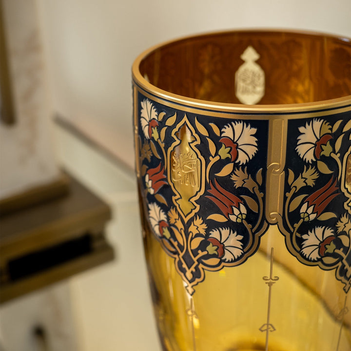 Mürüvvet Amber Glass Vase - WAMC011